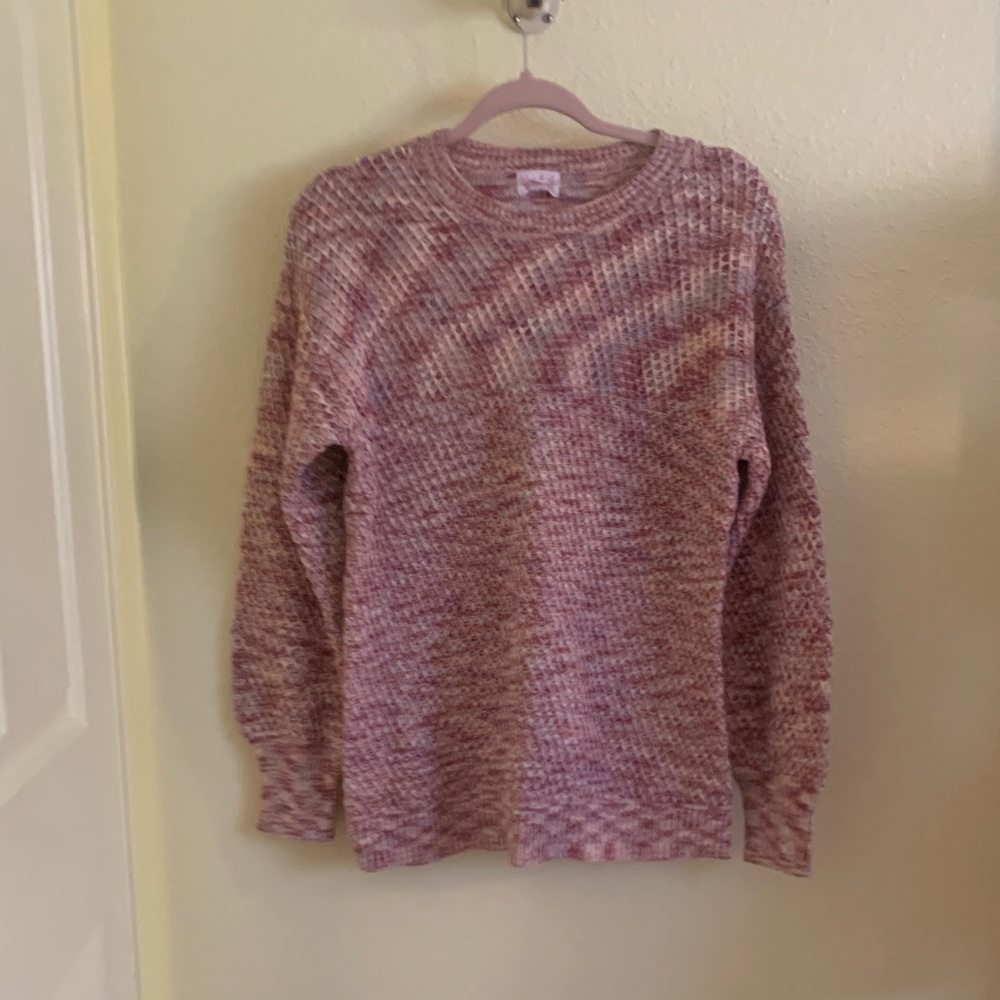 NWT Isabel Maternity by Ingrid & Isabel Textured Pink Sweater